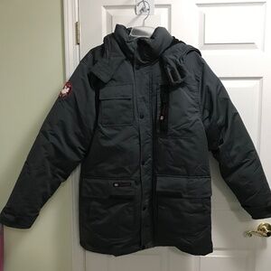 Canada Weather Gear Mens Large Dark Gray Winter Coat